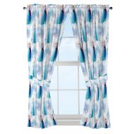 Jay Franco Disney Frozen Magic Winter 63 Decorative Curtain/Drapes 4-Piece Set (2 Panels, 2 Tiebacks)