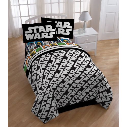  Jay Franco Star Wars Classic Twin/Full Comforter - Super Soft Kids Reversible Bedding - Fade Resistant Polyester Microfiber Fill (Official Star Wars Product)