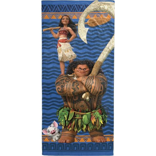  Jay Franco Disney Moana Tribal Soft Cotton 28 x 58 Bath, Pool, Beach Towel