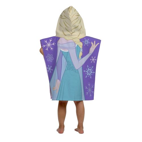  Jay Franco Disney Frozen Princess Elsa Cotton Hooded Beach/Bath/Pool Poncho