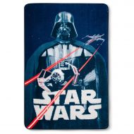 Jay Franco Star Wars Classic Vintage Logo Blanket, Blue