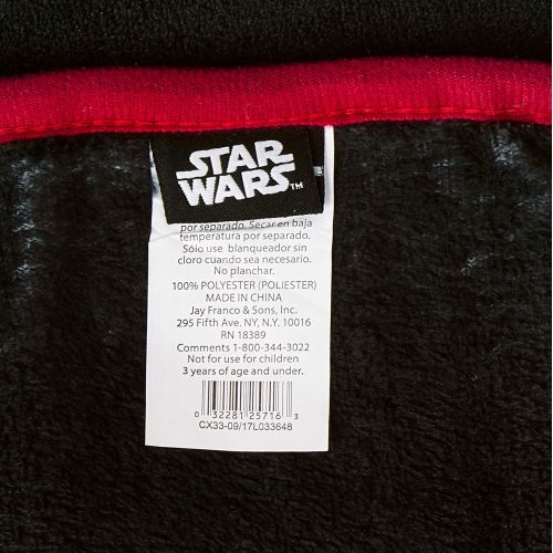  Jay Franco Star Wars Ep 8 Grafix Blanket, Gray