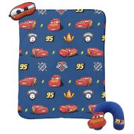 Jay Franco Disney/Pixar Cars 3 Piece Plush Kids Travel Set with Neck Pillow, Blanket & Eye Mask (Official Disney/Pixar Product)