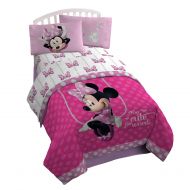 Jay Franco Disney Minnie Mouse Bowtique Faux Fun 39 x 75 Twin Sheet Set