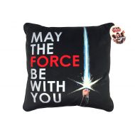Jay Franco Star Wars Ep 8 May The Force Be with You Black/White/Red Plush Decorative Toss/Throw Pillow