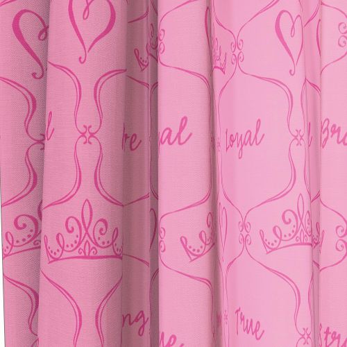  Jay Franco Disney Princess Friendship Adventures 63 Decorative Curtain/Drapes 4-Piece Set (2 Panels, 2 Tiebacks)