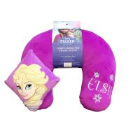 Jay Franco Disney Frozen Elsa Embroidered Comfy Neck Travel pillow