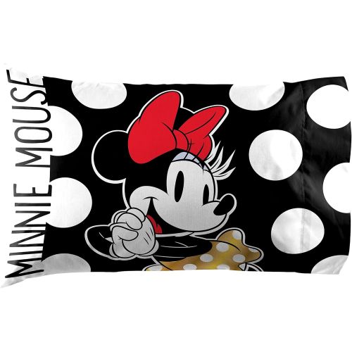  Jay Franco Disney Minnie Mouse Classic Dots Couture 3 Piece Twin Sheet Set