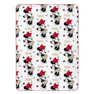 Jay Franco Disney Minnie Mouse Travel Blanket - Measures 40 x 50 inches, Kids Bedding Features Minnie Mouse - Fade Resistant Super Soft Fleece - (Official Disney Product)