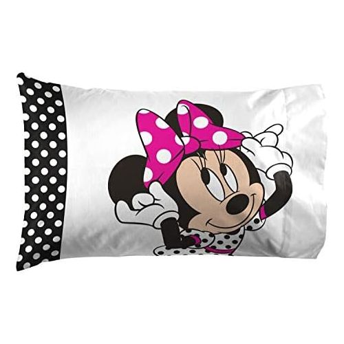  [아마존베스트]Jay Franco Disney Minnie Mouse Dots are the New Black 5 Piece Twin Bed In A Bag