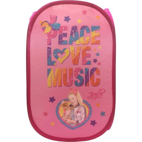  Jay Franco Nickelodeon JoJo Siwa Peace Love Music Pop Up Hamper, Pink