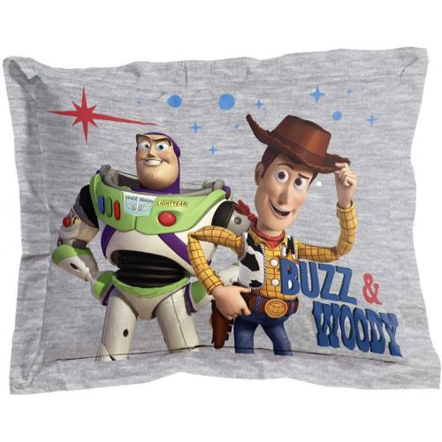  Jay Franco Disney Pixar Story 4 All The s Twin/Full Comforter & Sham Set - Super Soft Kids Reversible Bedding Features Woody & Buzz Lightyear - Fade Resistant Microfiber (Official Disney Pixa