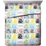 Jay Franco Star Wars Classic Grid Queen Sheet Set - 4 Piece Set Super Soft and Cozy Kid’s Bedding Features Luke Skywalker & Darth Vade - Fade Resistant Microfiber Sheets (Official