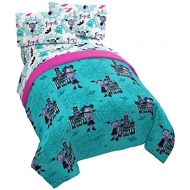 Jay Franco Disney Vampirina 4 Piece Twin Bed Set Includes Comforter & Sheet Set Super Soft Fade Resistant Polyester (Official Disney Product)