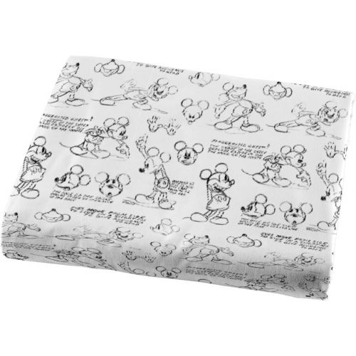  Jay Franco Disney Mickey Mouse Sketch Queen Sheet Set