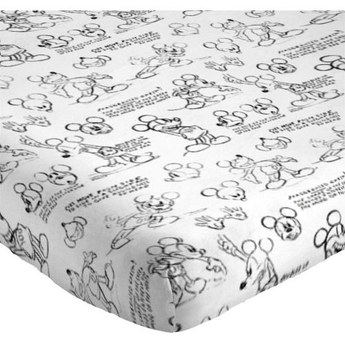  Jay Franco Disney Mickey Mouse Sketch Queen Sheet Set