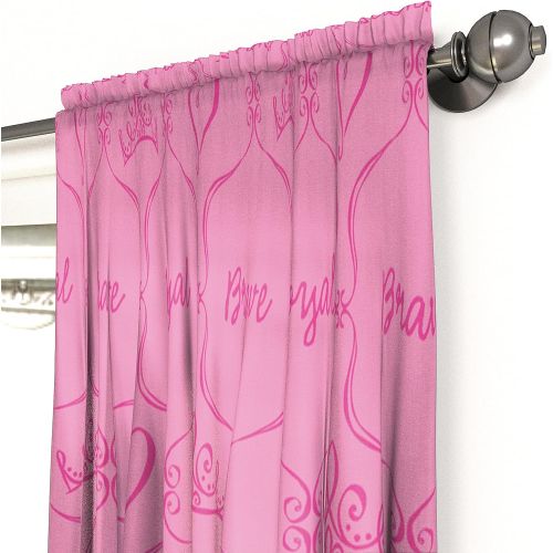  Jay Franco Disney Princess Friendship Adventures 63 Decorative Curtain/Drapes 4 Piece Set (2 Panels, 2 Tiebacks)