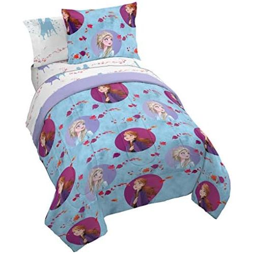  Jay Franco Disney Frozen 2 Sister Dots Bed Set, Full