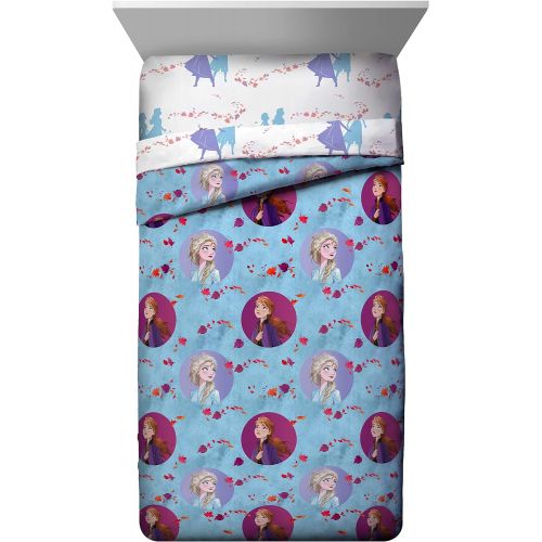  Jay Franco Disney Frozen 2 Sister Dots Bed Set, Full