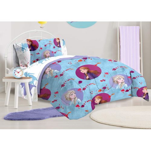  Jay Franco Disney Frozen 2 Sister Dots Bed Set, Full