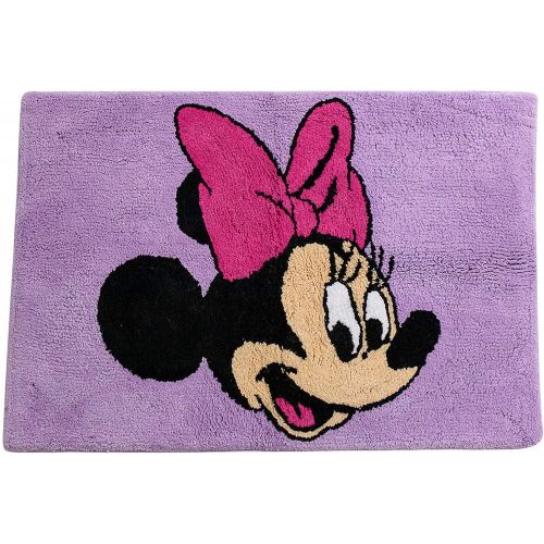  Jay Franco Disney Minnie Mouse Unicorn Tufted Cotton Bath Rug, Kids Bath (Offical Disney Product)