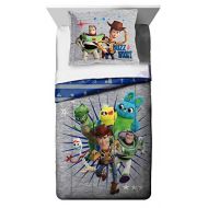Jay Franco Disney Pixar Story 4 All The s Twin/Full Comforter & Sham Set Super Soft Kids Reversible Bedding Features Woody & Buzz Lightyear Fade Resistant Microfiber (Official Disney Pixa