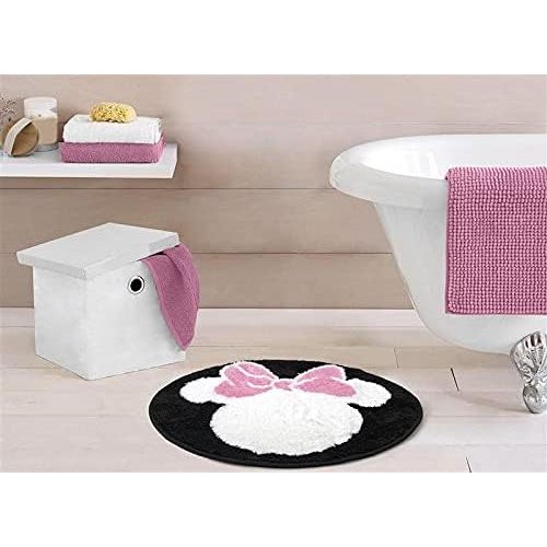  Jay Franco Disney Minnie Mouse Cherry Tufted Cotton Bath Rug, Kids Bath (Official Disney Product)