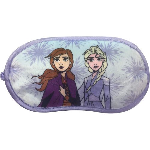  Jay Franco Disney Frozen 2 3 Piece Plush Kids Travel Set with Neck Pillow, Blanket & Eye Mask Featuring Elsa, Anna, & Olaf (Official Disney Prodcut)