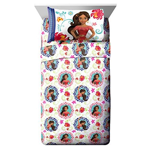  Jay Franco Disney Elena of Avalor Dancing Script 4 Piece Full Sheet Set