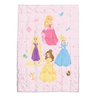 Jay Franco Disney Princess Paper Cut Weighted Blanket 4.5 lbs Measures 36 x 48 inches, Kids Bedding Features Aurora, Cinderella, Belle, & Rapunzel Fade Resistant Super Soft Velboa (Offi