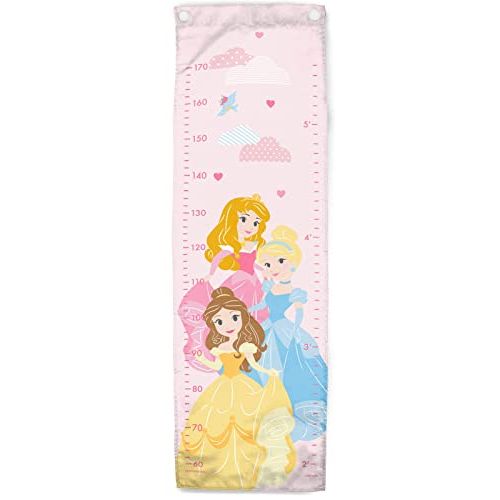  Jay Franco Disney Princess Growth Chart ? Kids Removeable Wall Decor Features Aurora, Belle, & Cinderella (Official Disney Product)