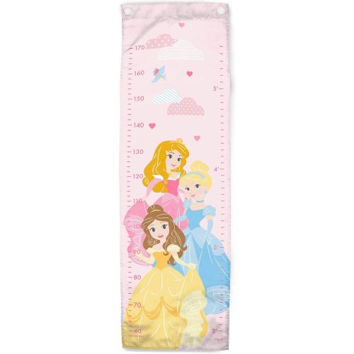  Jay Franco Disney Princess Growth Chart ? Kids Removeable Wall Decor Features Aurora, Belle, & Cinderella (Official Disney Product)