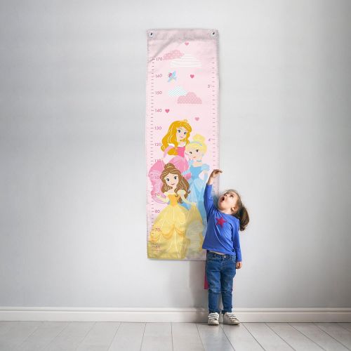  Jay Franco Disney Princess Growth Chart ? Kids Removeable Wall Decor Features Aurora, Belle, & Cinderella (Official Disney Product)