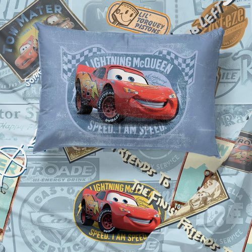  Jay Franco Disney Pixar Tune Up 3 Piece Twin Sheet Set, Blue Cars