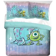 Jay Franco Disney Pixar Monsters Inc Queen Comforter & Sham Set Super Soft Kids Bedding Fade Resistant Microfiber (Official Disney Pixar Product)
