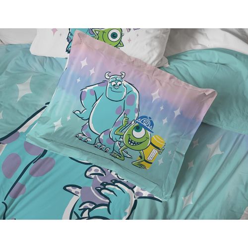  Jay Franco Disney Pixar Monsters Inc Queen Comforter & Sham Set Super Soft Kids Bedding Fade Resistant Microfiber (Official Disney Pixar Product)