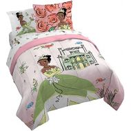 Jay Franco Disney The Princess And The Frog Beauty & Grace 7 Piece Queen Size Bed Set Includes Comforter & Sheet Set Featuring Tiana Super Soft Bedding Fade Resistant Microfiber (Official