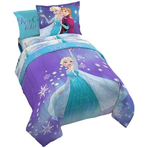 디즈니 Jay Franco Disney Frozen Magical Winter 7 Piece Full Bed In A Bag