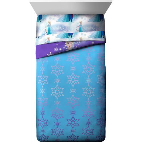 디즈니 Jay Franco Disney Frozen Magical Winter 7 Piece Full Bed In A Bag