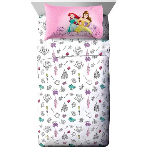 디즈니 Jay Franco Disney Princess Friendship Adventures 5 Piece Twin Bed In A Bag