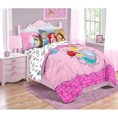 디즈니 Jay Franco Disney Princess Friendship Adventures 5 Piece Twin Bed In A Bag