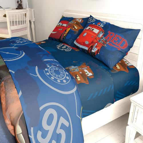  Jay Franco Disney Cars Hometown 3 Piece Twin Sheet Set