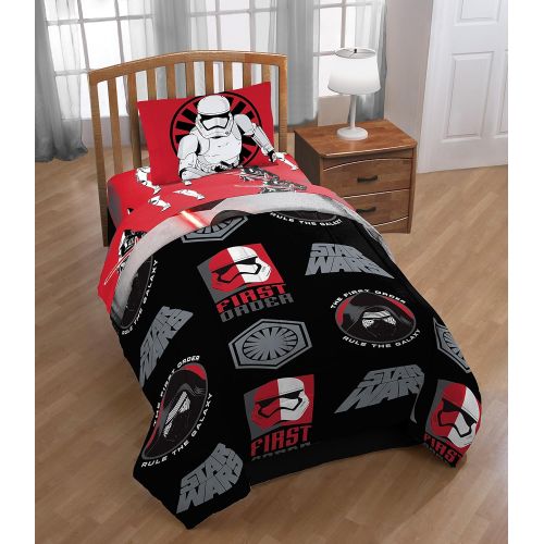  Jay Franco Star Wars EP7 Rule Galaxy Twin/Full Comforter - Super Soft Kids Reversible Bedding features Darth Vader and Stormtroopers - Fade Resistant Polyester Microfiber Fill (Official Star