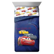 Jay Franco Disney Pixar Cars 3 High Tech Twin Comforter - Super Soft Kids Reversible Bedding features Lightning McQueen - Fade Resistant Polyester Microfiber Fill (Official Disney Pixar Produ