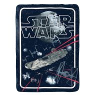 Jay Franco Star Wars Classic Space Battle Flannel/Silk Touch 62 x 90 Twin Blanket