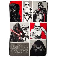 Jay Franco Star Wars Plush 62 x 90 Twin Blanket, White, 6 Piece