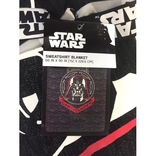  Jay Franco Star Wars Plush 62 x 90 Twin Blanket, White, 6 Piece