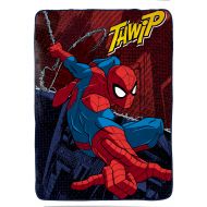 Jay Franco Marvel Spiderman Burst Plush Twin Blanket, 62 X 90