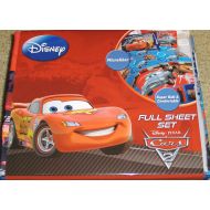 Jay Franco & Sons Disney PIXAR Cars 2 Microfiber Lightning McQueen Mater 4 Piece Full Sheet Set