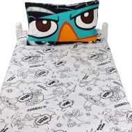 Jay Franco & Sons 4pc Phineas and Ferb Full Bed Sheet Set Agent P Never Flinch Bedding Accessories